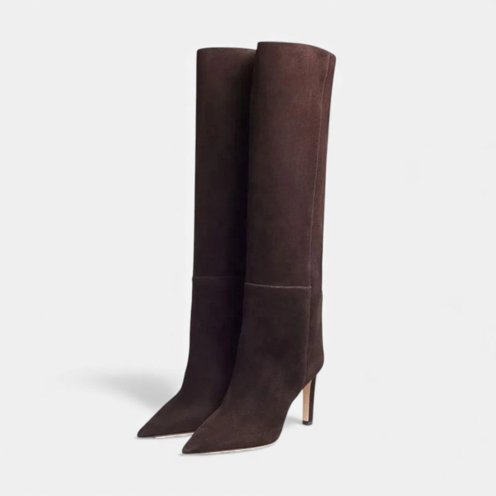 Women's Knee-High Pointed Toe Stiletto Boots