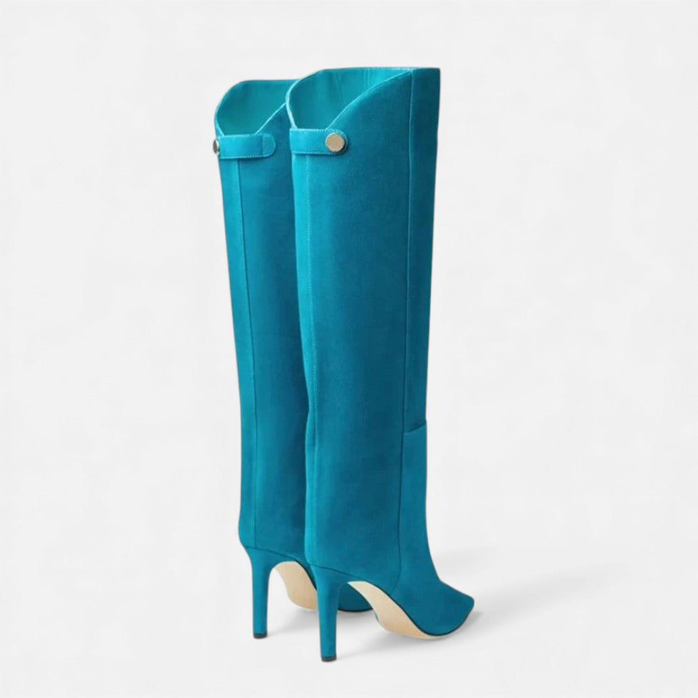 Women's Knee-High Pointed Toe Stiletto Boots