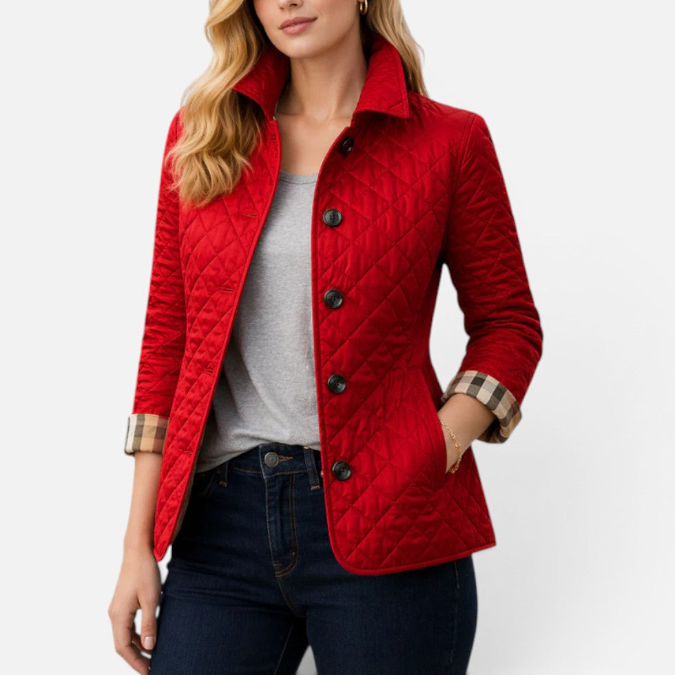 Veste femme matelassée à motif losanges