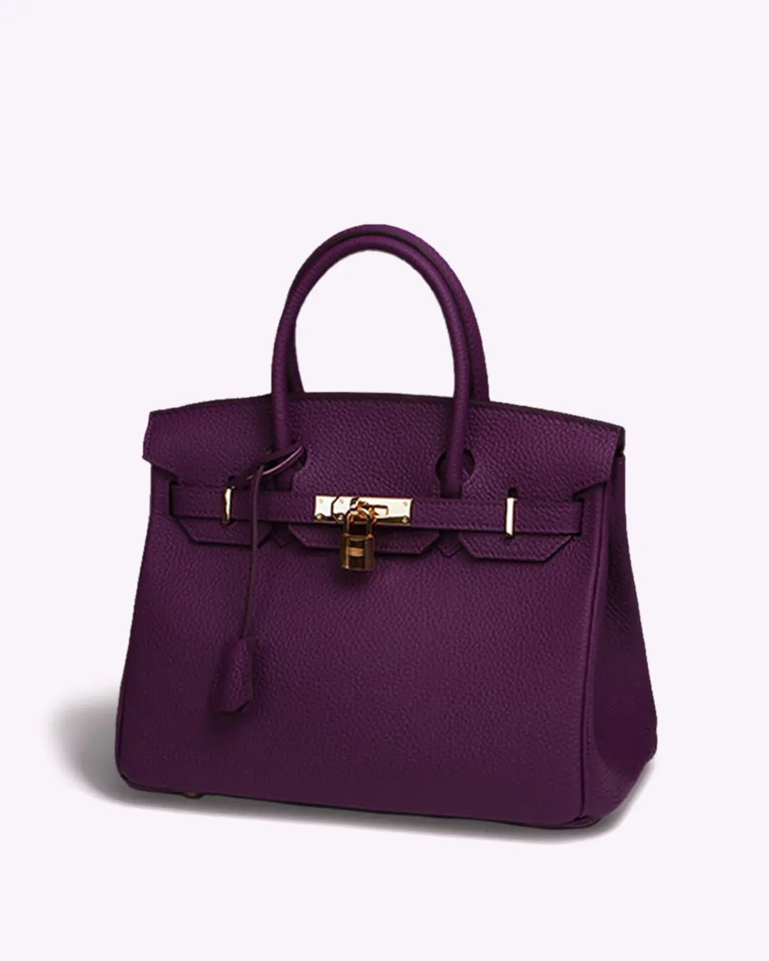 Top-Handle Tote Bag with Padlock Detail