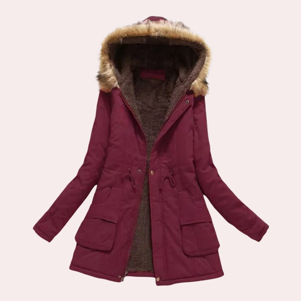 Women's Longline Hooded Puffer Coat | Oversized Winter Parka
