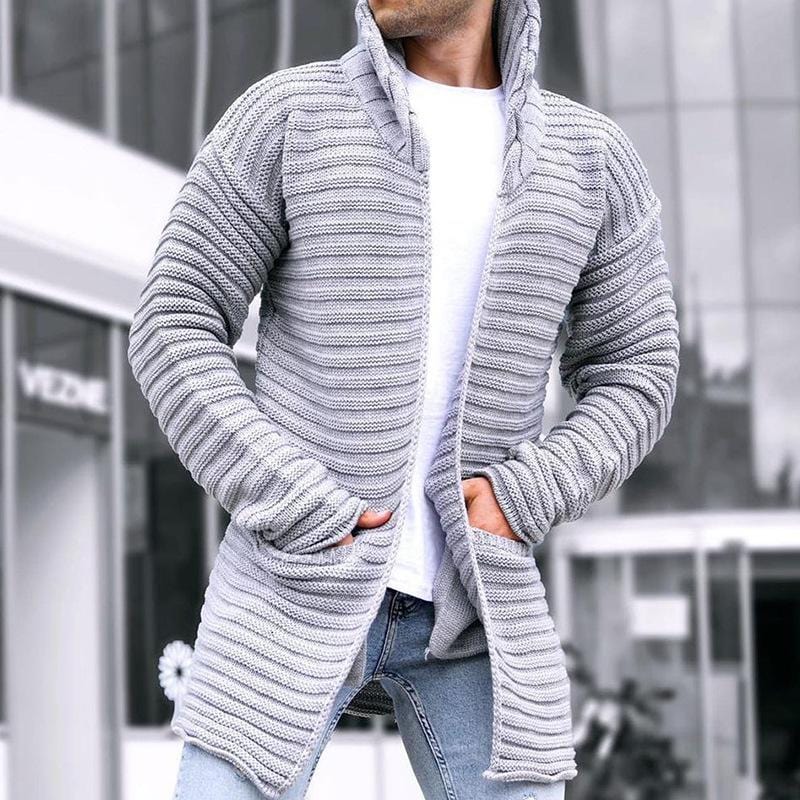 Veste zippée matelassée en maille pour homme