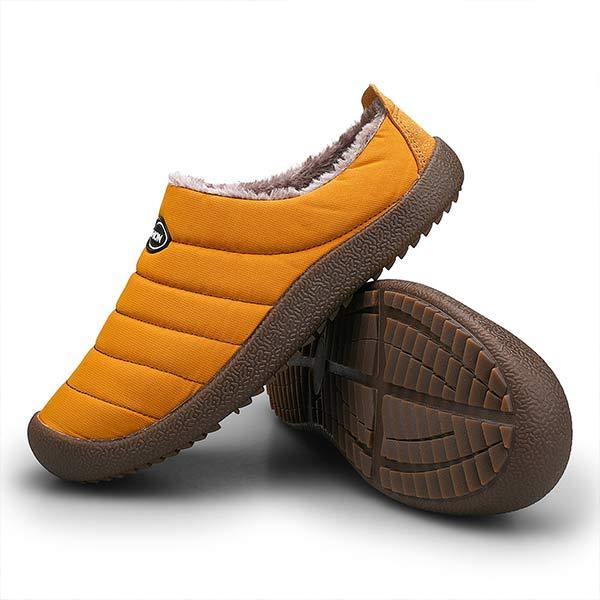 Quilted Slippers with Faux Fur Lining