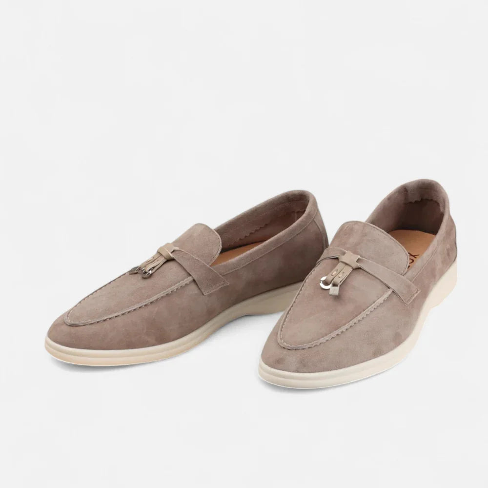Mocassins homme en daim | Chaussures confortables à enfiler