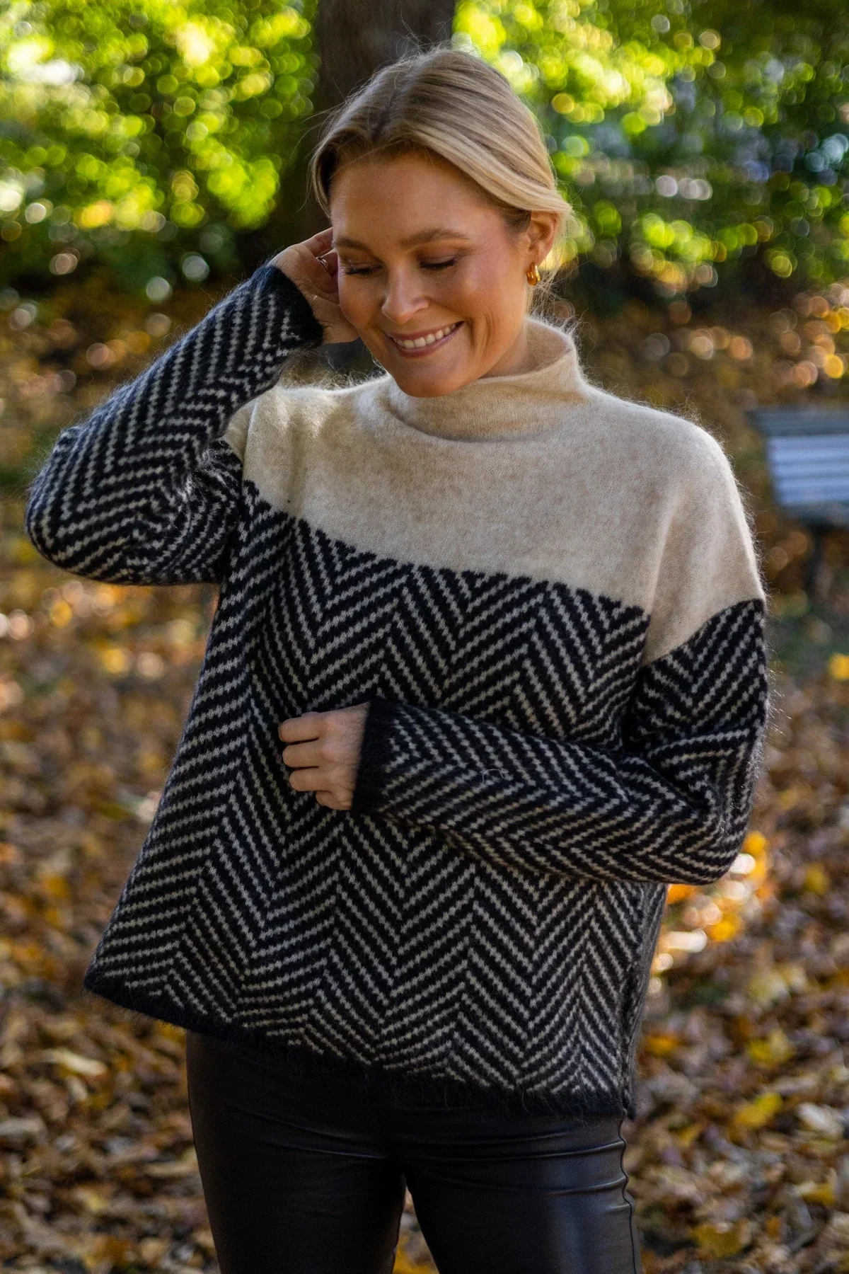 Women's Roll Neck Blouse | Soft Casual Top