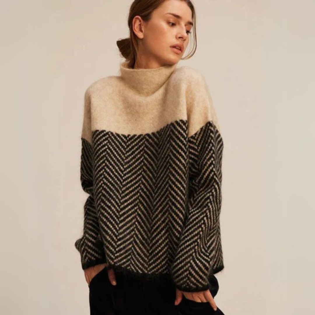 Women's Roll Neck Blouse | Soft Casual Top