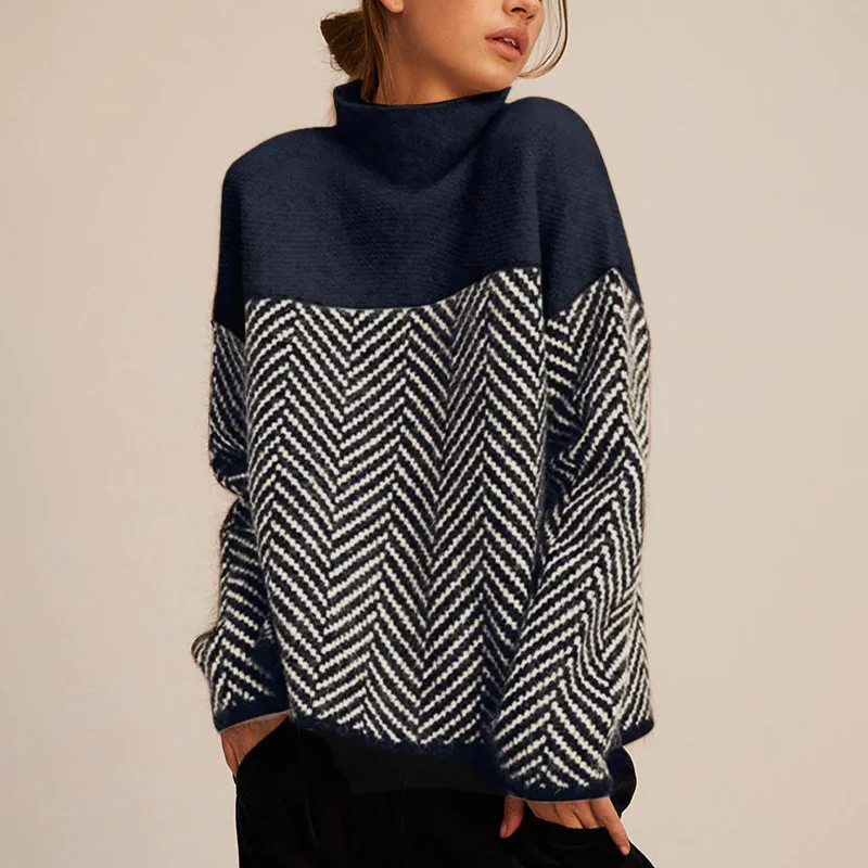 Women's Roll Neck Blouse | Soft Casual Top