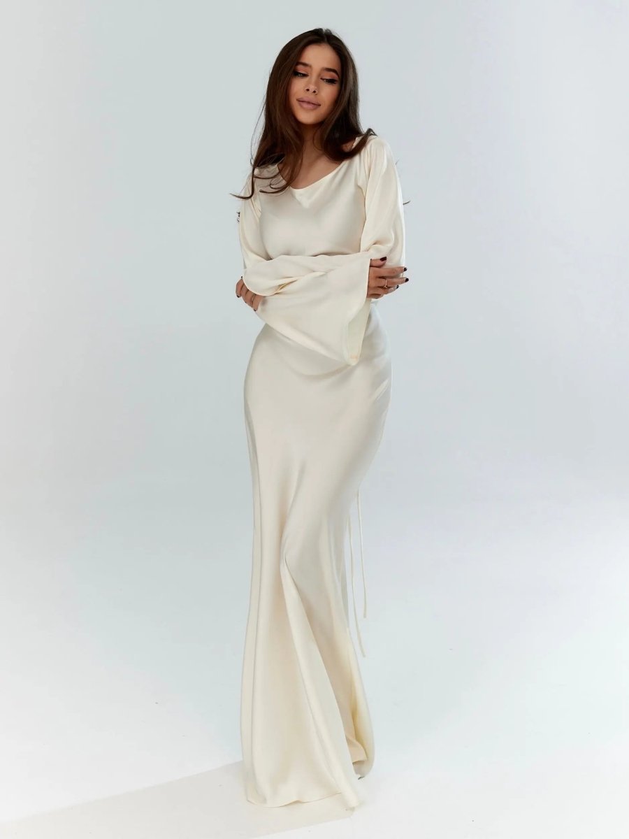 Women's Long Sleeve Maxi Dress