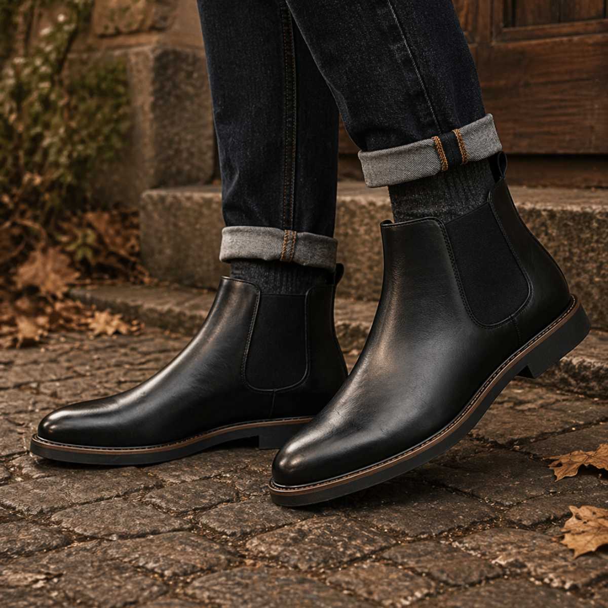 Bottines Chelsea classiques pour homme