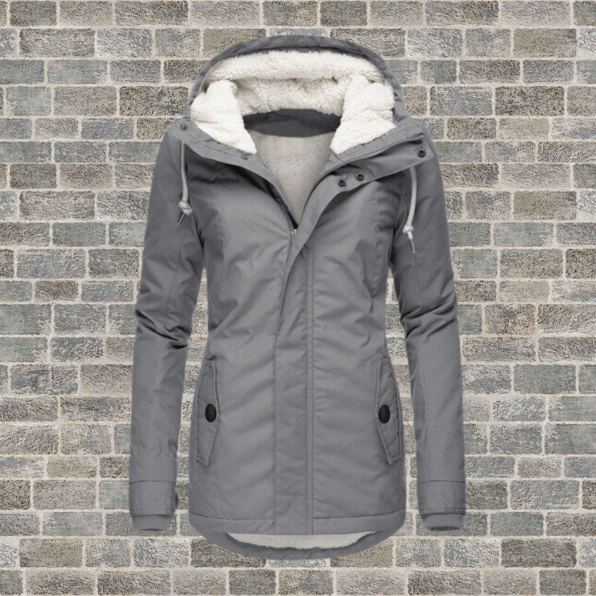 Women's Hooded Parka Coat | Sherpa-Lined Waterproof Raincoat