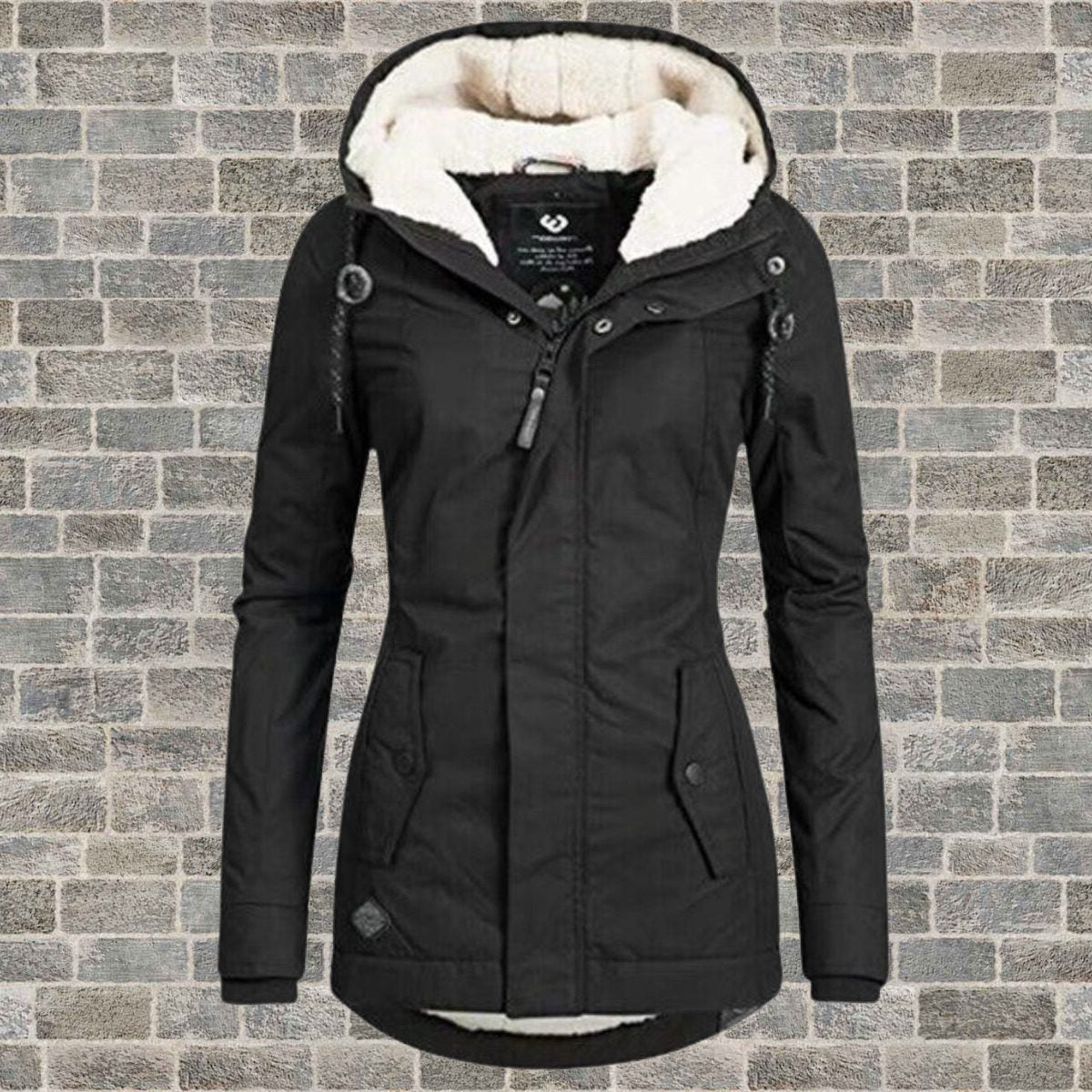 Women's Hooded Parka Coat | Sherpa-Lined Waterproof Raincoat