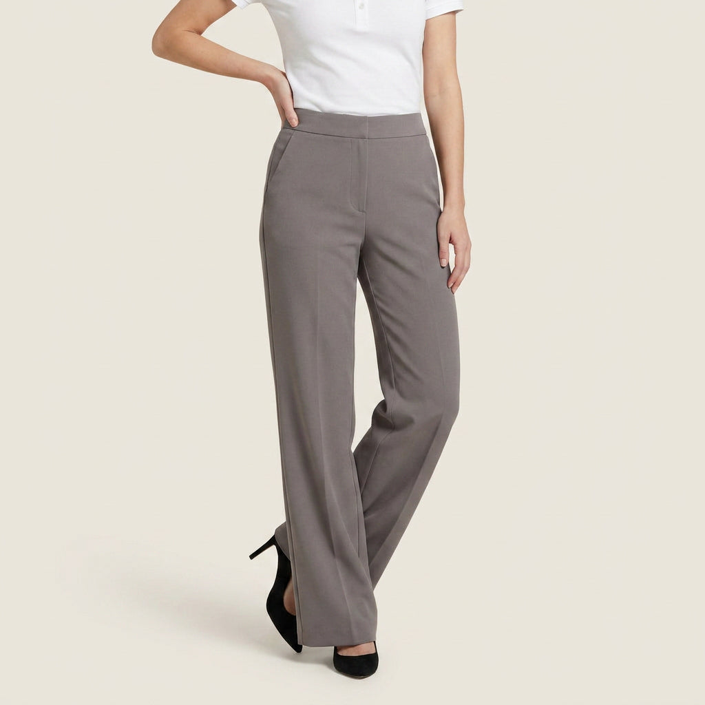 Women’s High-Waisted Straight-Leg Tailored Trousers