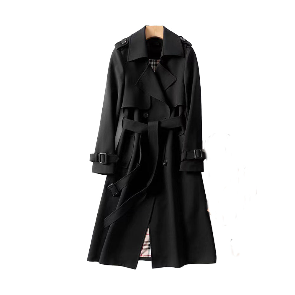 Women's Belted Trench Coat | Long Waterproof Rain Jacket