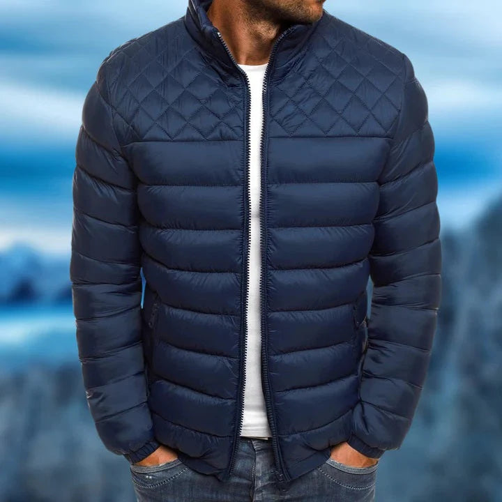 Doudoune matelassée pour homme | Manteau d'hiver isolant léger