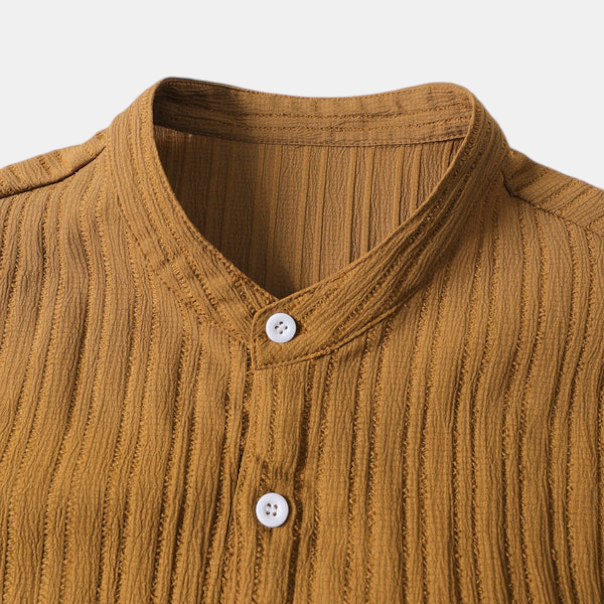 Textured Shirt and Trousers Co-Ord Set with Short Sleeves