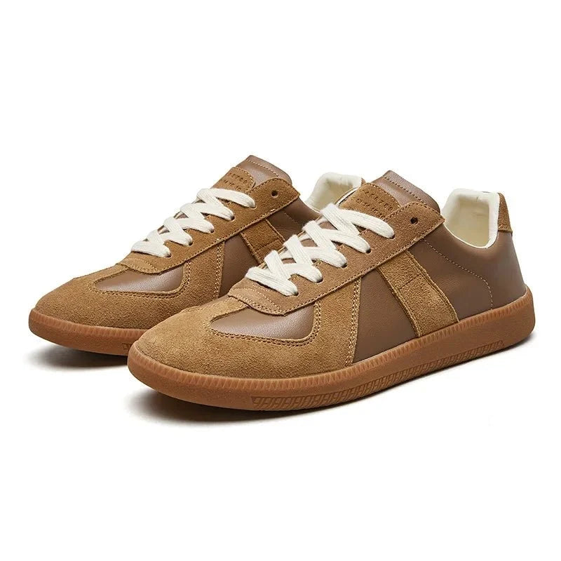 Men's Retro Leather Casual Trainers