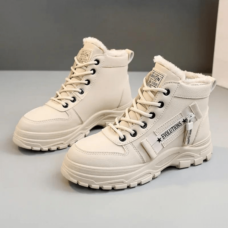 Women's Waterproof Winter Boots | Fleece-Lined Lace-Up Ankle Boots