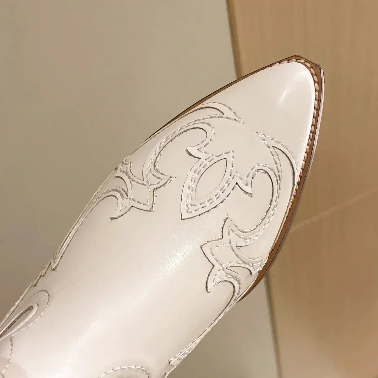 Women's Embroidered Cowboy Boots with Block Heel