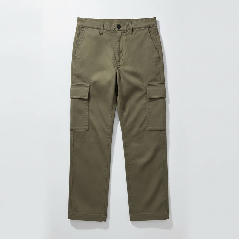Women’s Straight Leg Cargo Trousers with Side Pockets