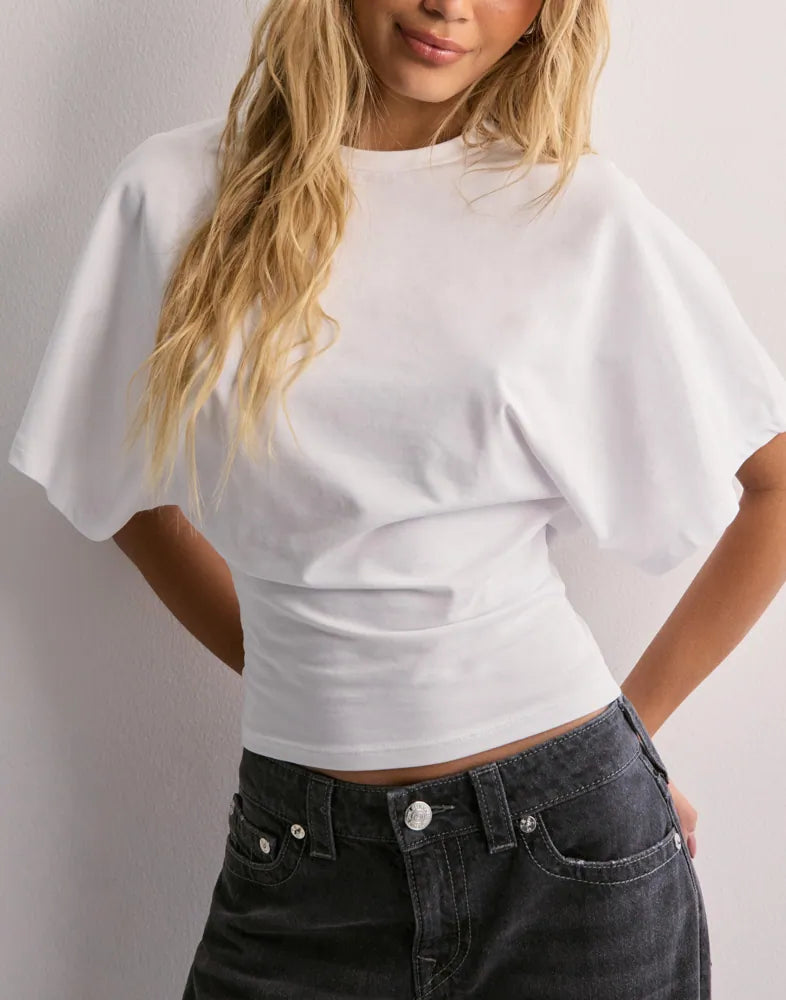 T-shirt à manches courtes et larges pour femme