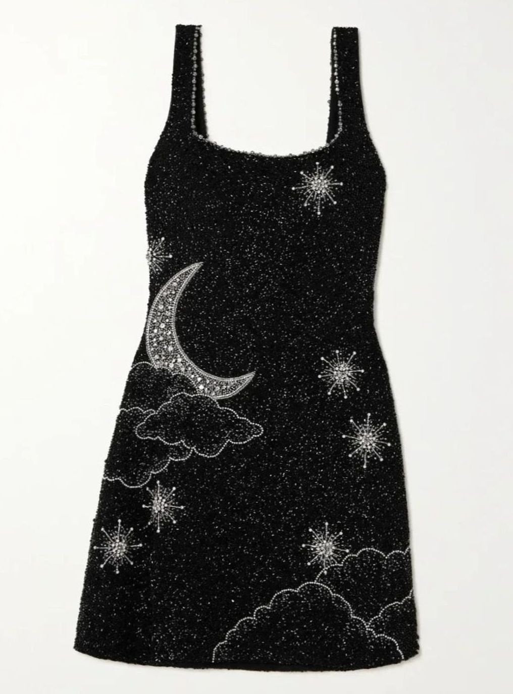 Women's Sequin Mini Dress | Black Celestial Party Dress
