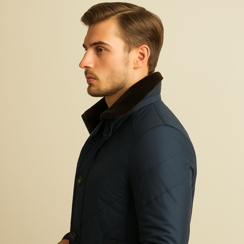 Men's Padded Winter Jacket | Fleece-Lined Casual Coat