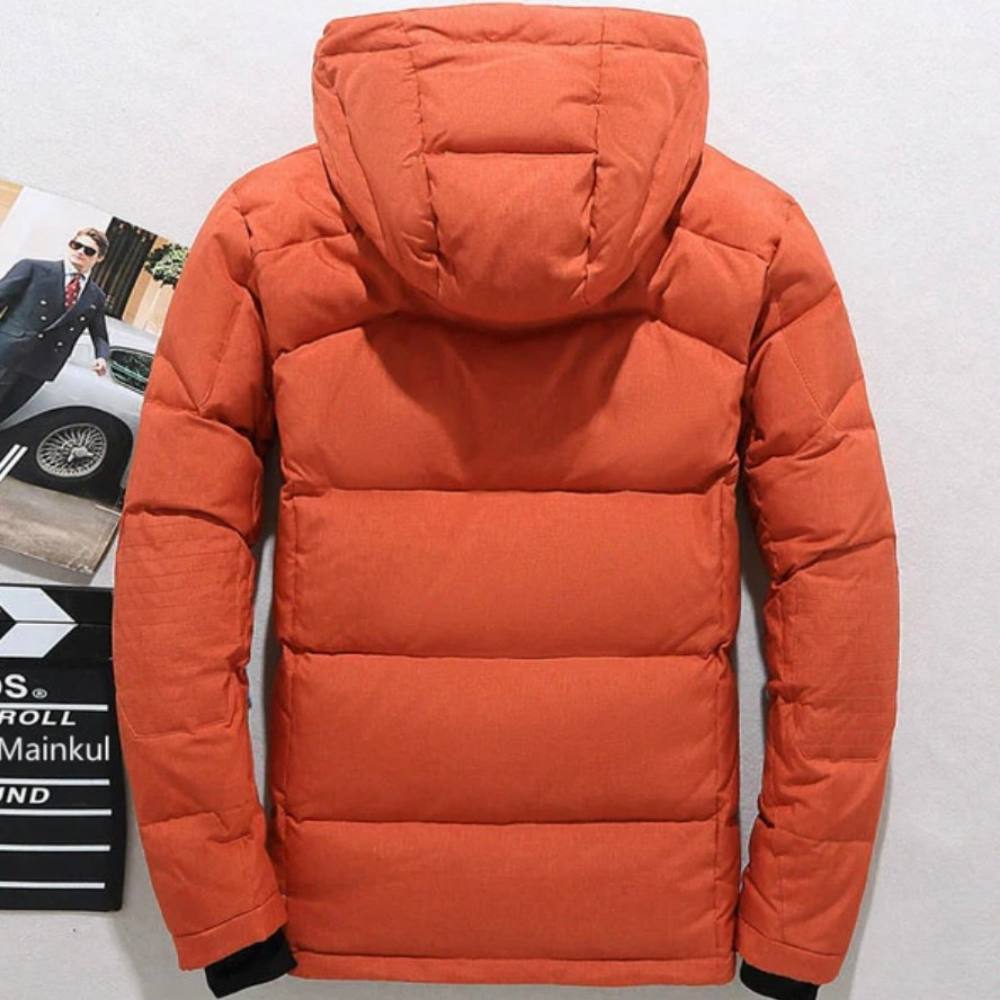 Men's Duck Down Jacket | Thermal Hooded Winter Coat
