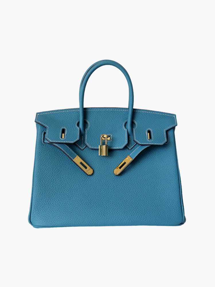 Top-Handle Tote Bag with Padlock Detail