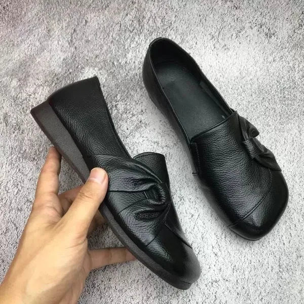Chaussures plates pour femmes avec nœud décoratif