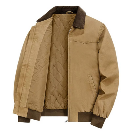 Men's Corduroy Collar Jacket | Cotton Lined Warm Casual Coat