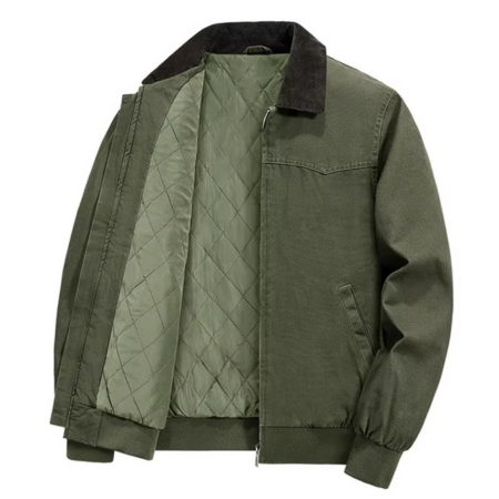 Men's Corduroy Collar Jacket | Cotton Lined Warm Casual Coat