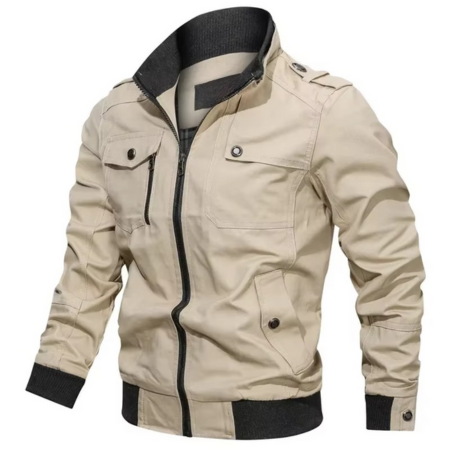 Men's Cotton Stand Collar Jacket