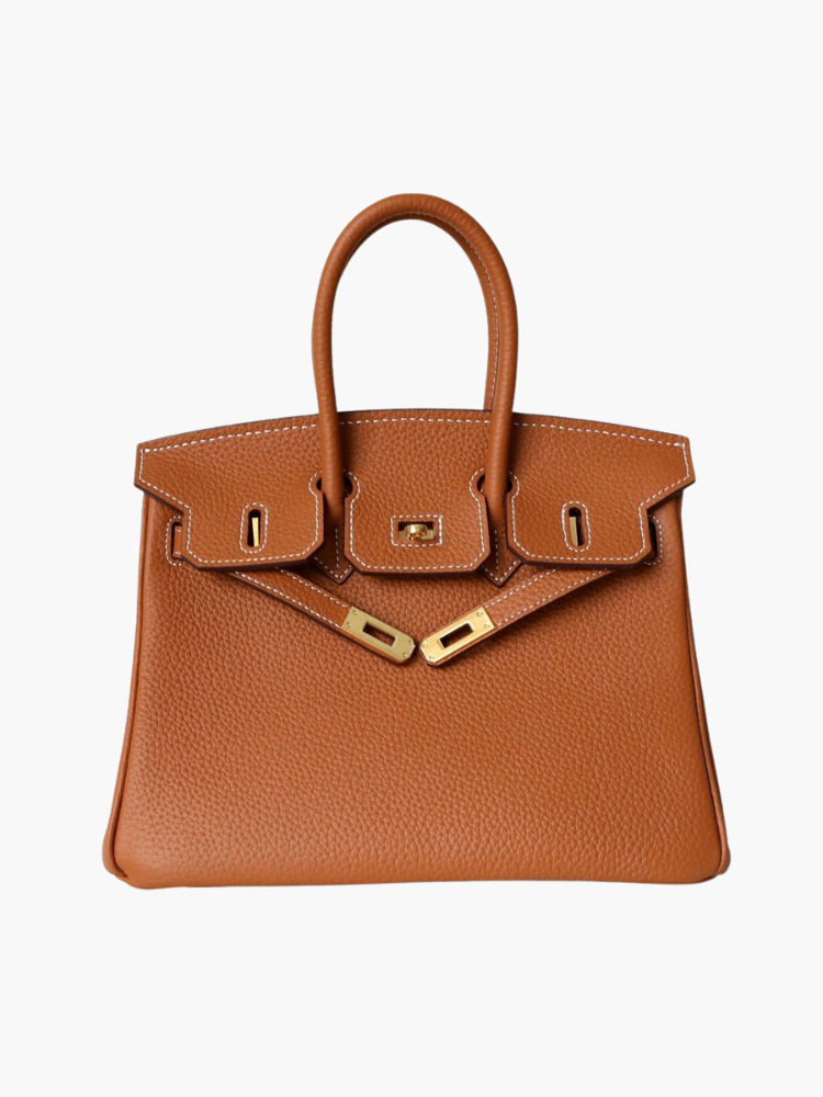 Top-Handle Tote Bag with Padlock Detail