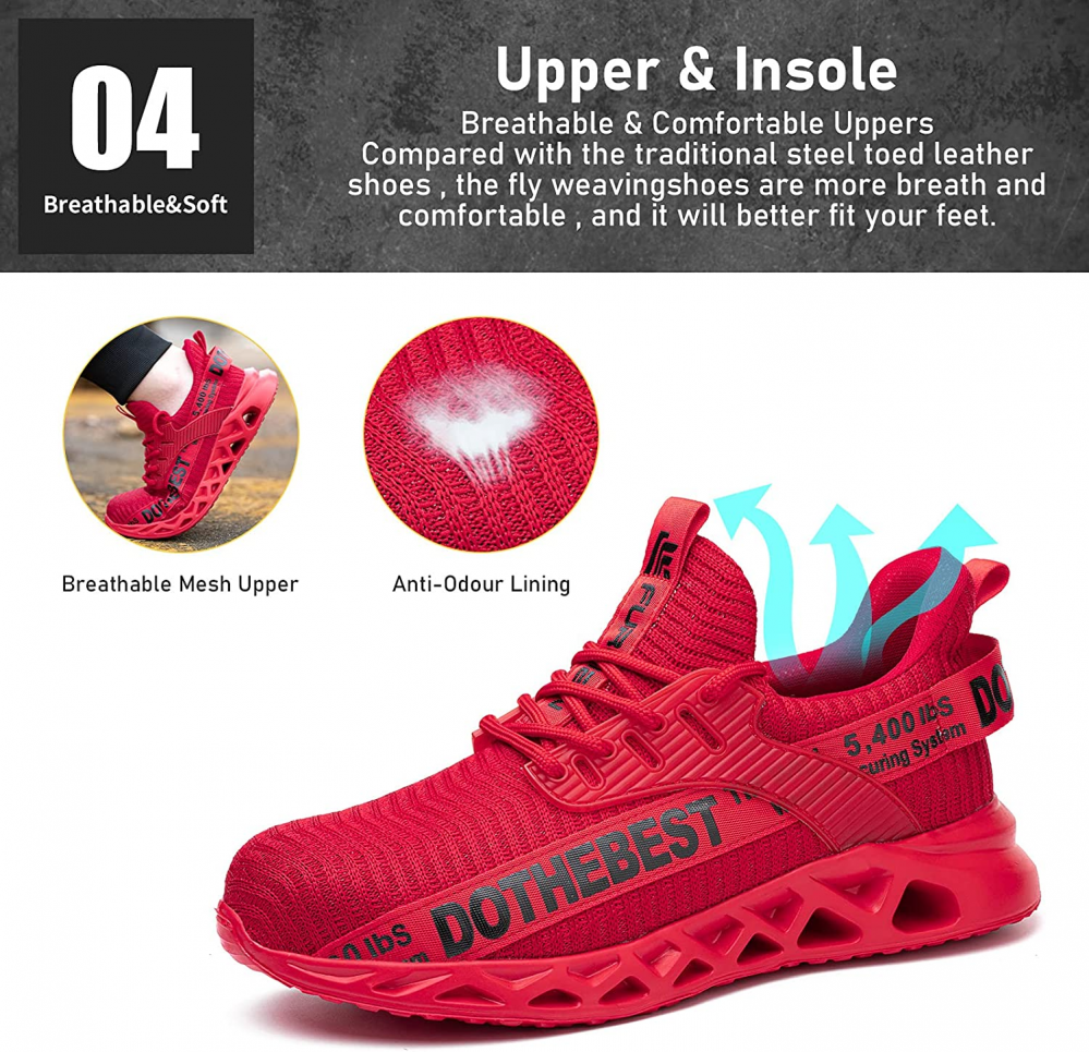Men's Lightweight Steel Toe Safety Trainers