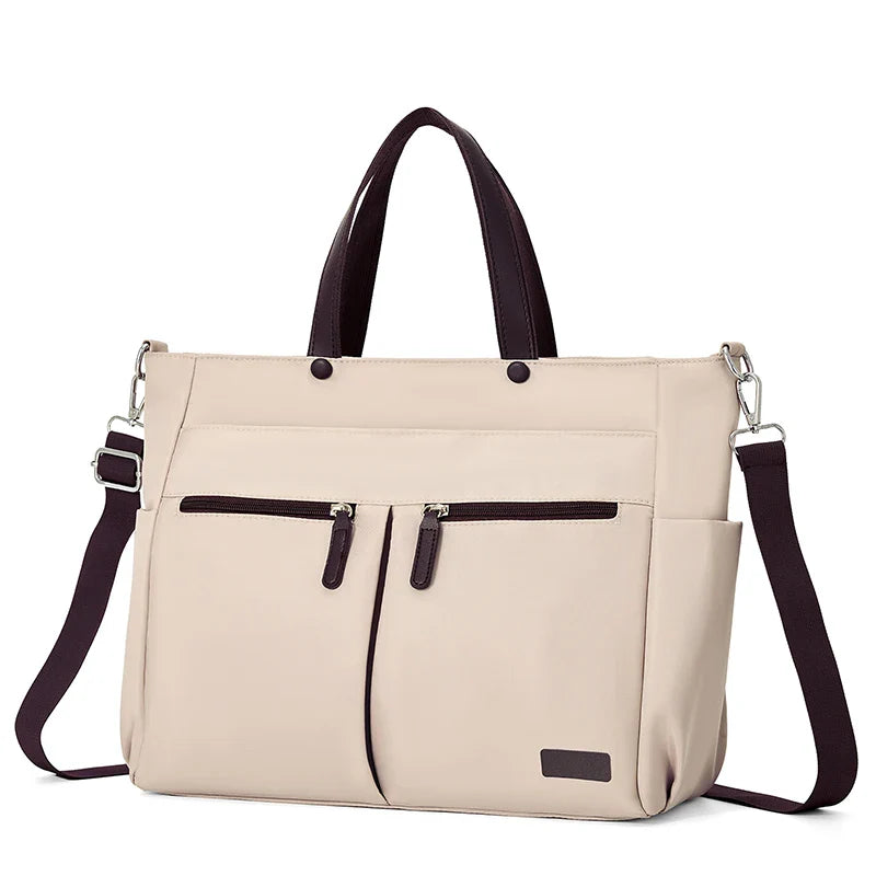 Tote Bag in Faux Leather with Structured Silhouette