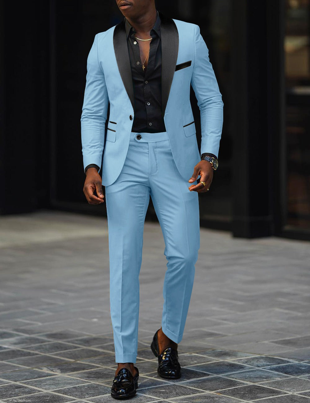 Men's Slim Fit Suit | Two Piece Formal Jacket and Trousers