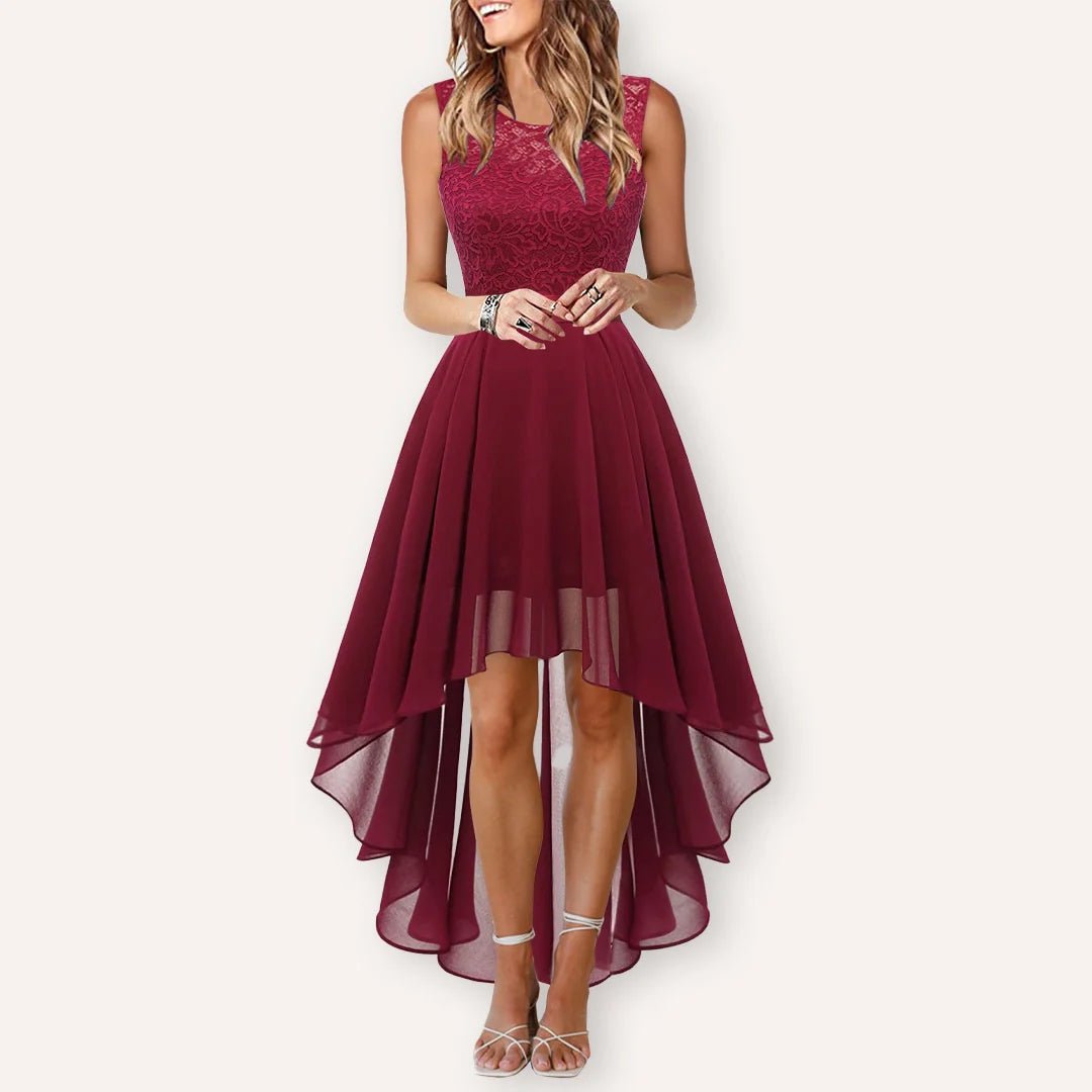 Women's Lace High-Low Midi Occasion Dress