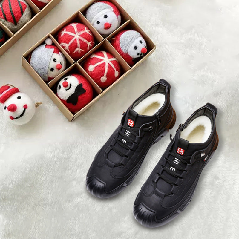 High-Top Ankle Boots with Reinforced Toe Cap