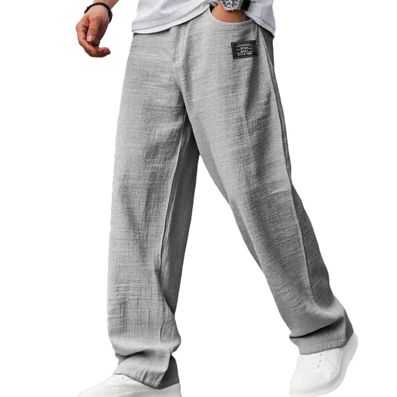 Pantalon léger coupe décontractée pour homme