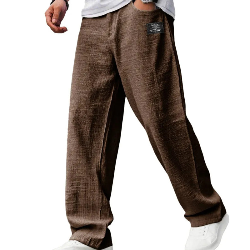 Pantalon léger coupe décontractée pour homme