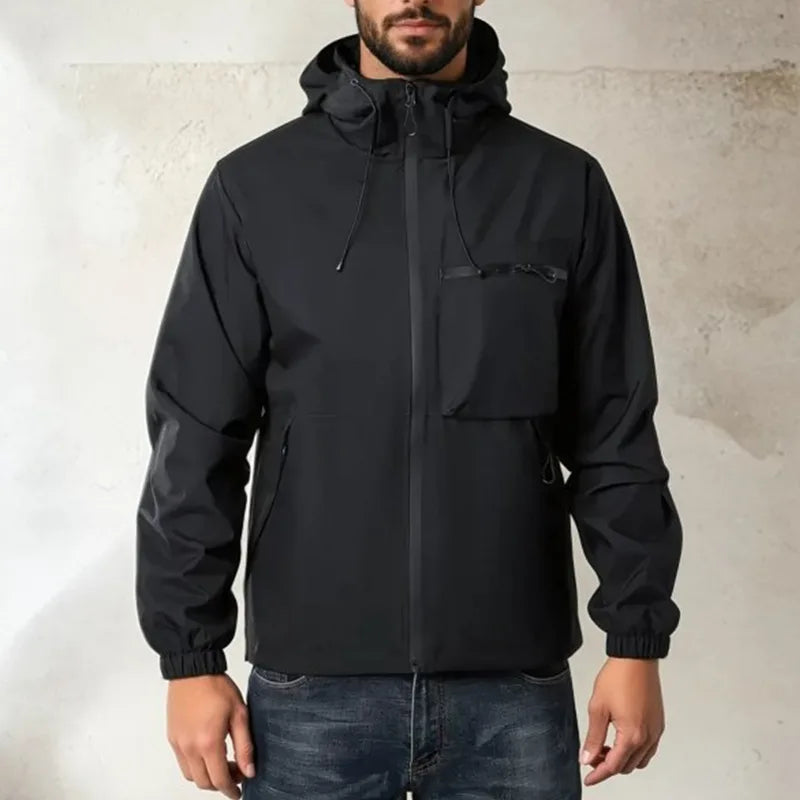 Men's Waterproof Hooded Rain Jacket