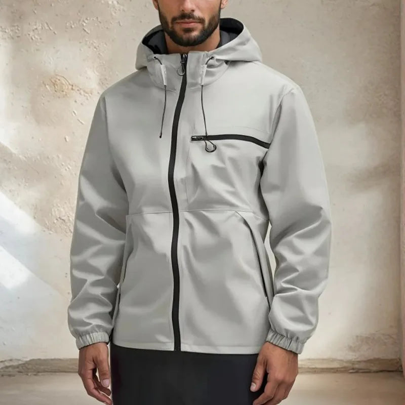 Men's Waterproof Hooded Rain Jacket
