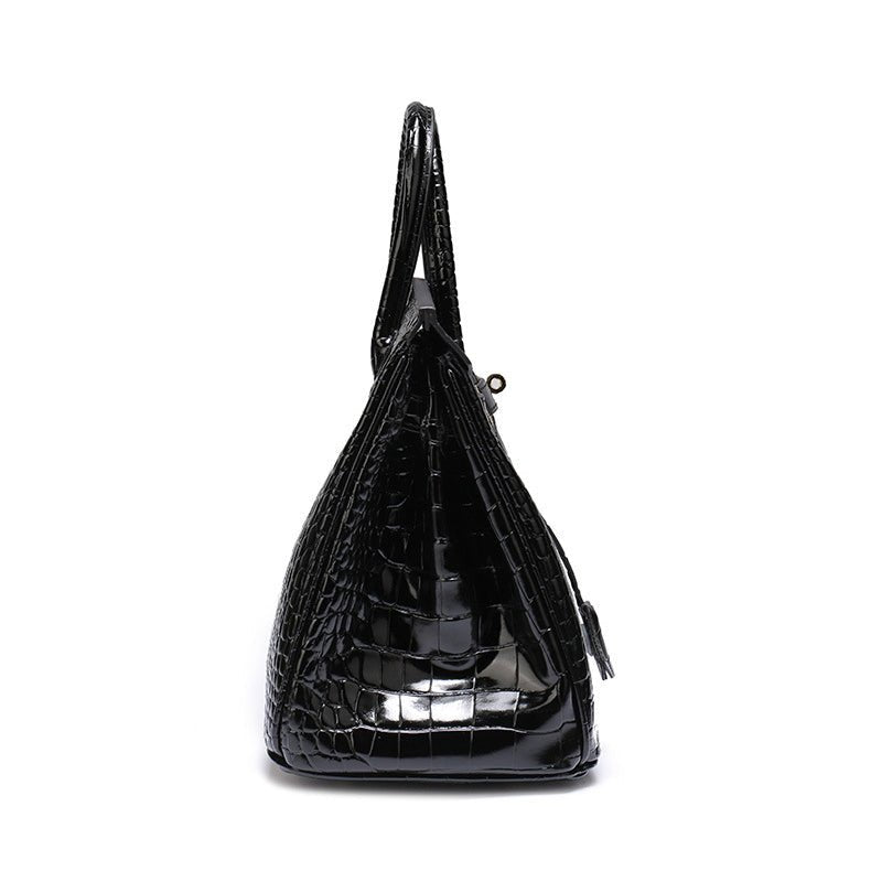Top-Handle Tote Bag with Padlock Detail
