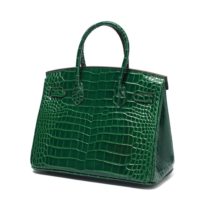 Top-Handle Tote Bag with Padlock Detail