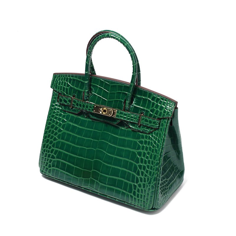 Top-Handle Tote Bag with Padlock Detail