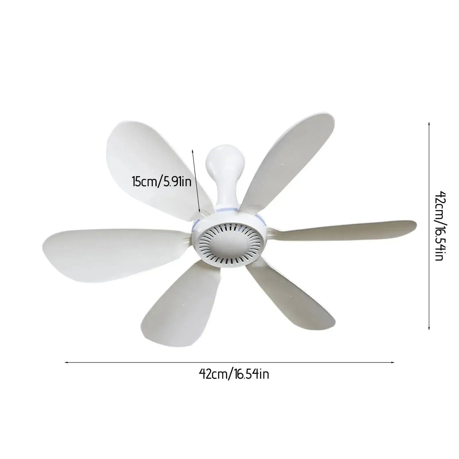 USB Hanging Fan with Six Blades