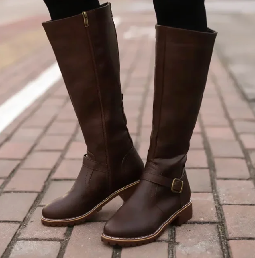 Women's Knee High Boots with Arch Support & Cushioned Insole