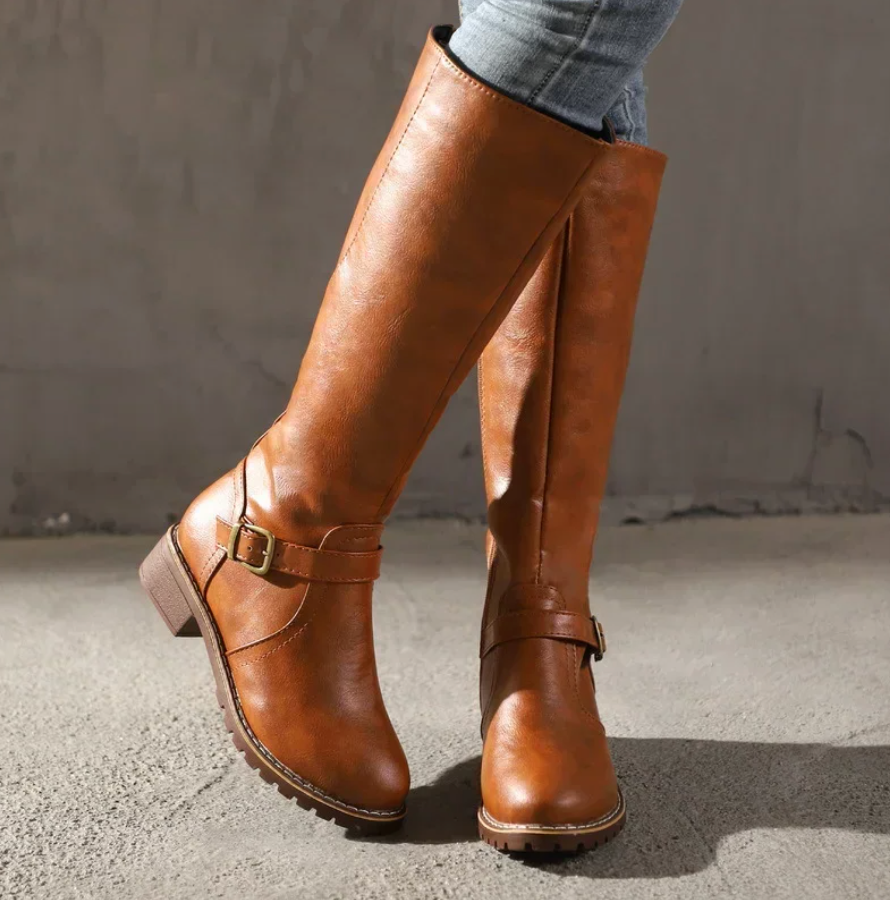 Women's Knee High Boots with Arch Support & Cushioned Insole