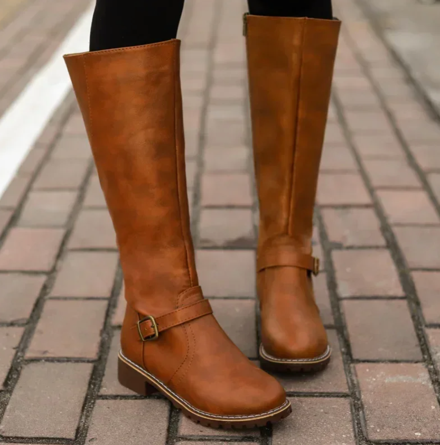 Women's Knee High Boots with Arch Support & Cushioned Insole