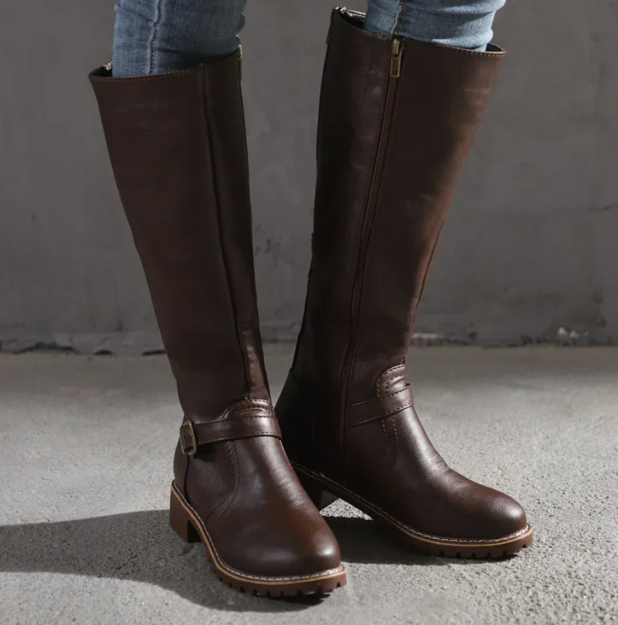 Women's Knee High Boots with Arch Support & Cushioned Insole